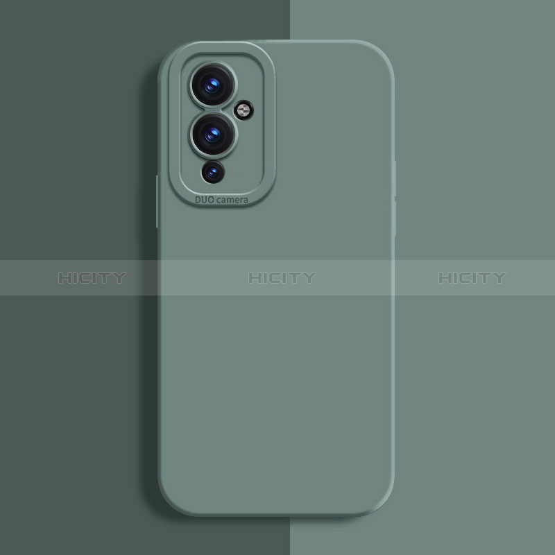 Custodia Silicone Ultra Sottile Morbida 360 Gradi Cover per OnePlus 9 5G Verde