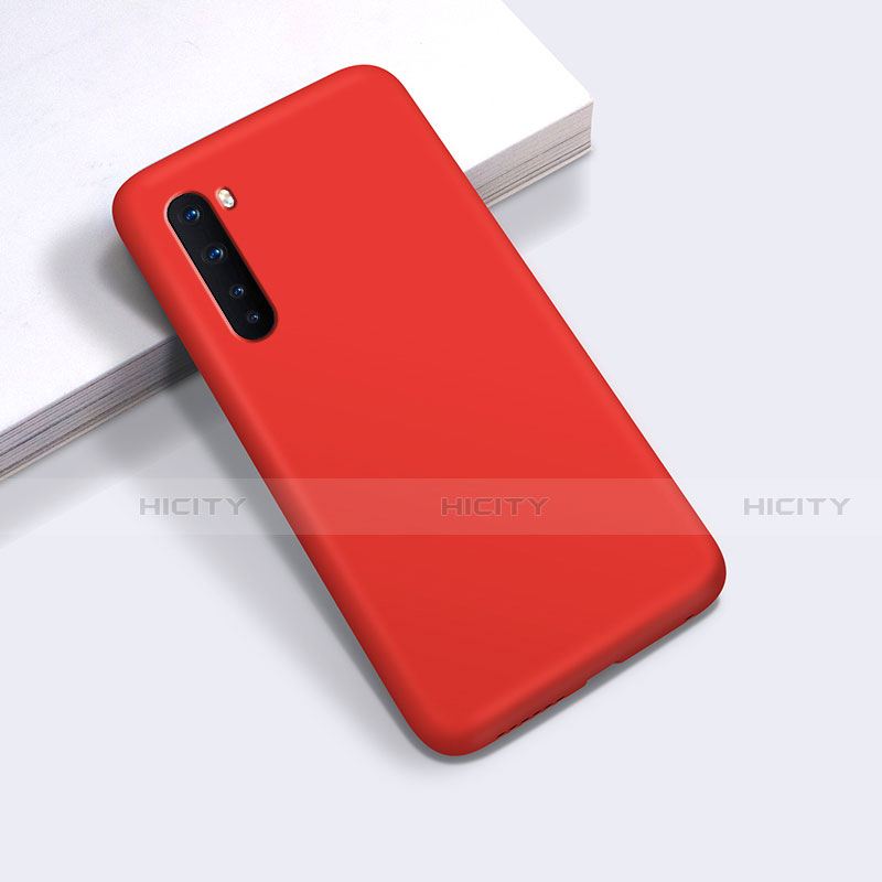 Custodia Silicone Ultra Sottile Morbida 360 Gradi Cover per OnePlus Nord Rosso