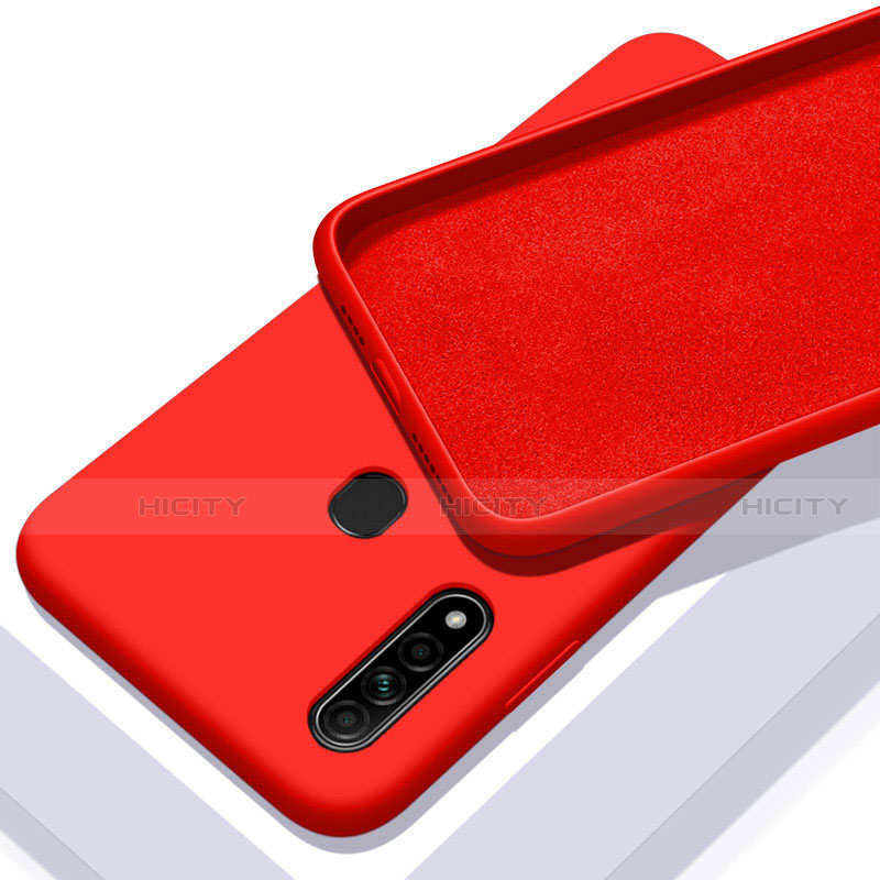 Custodia Silicone Ultra Sottile Morbida 360 Gradi Cover per Oppo A31 Rosso