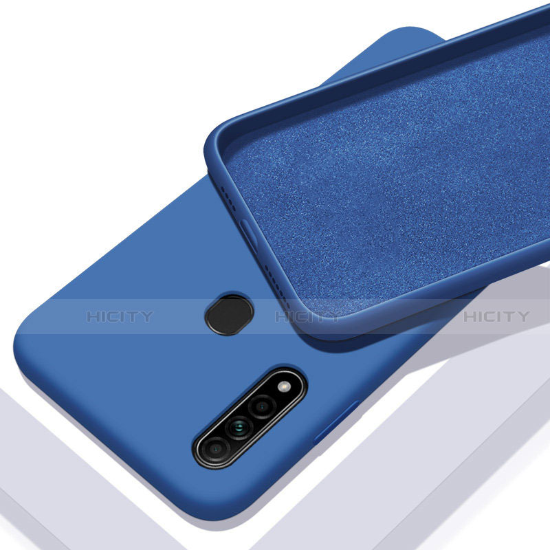 Custodia Silicone Ultra Sottile Morbida 360 Gradi Cover per Oppo A8 Blu