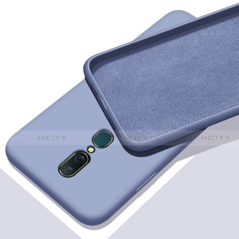 Custodia Silicone Ultra Sottile Morbida 360 Gradi Cover per Oppo A9 Grigio