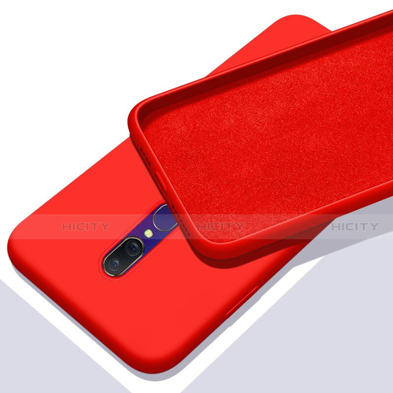 Custodia Silicone Ultra Sottile Morbida 360 Gradi Cover per Oppo A9 Rosso