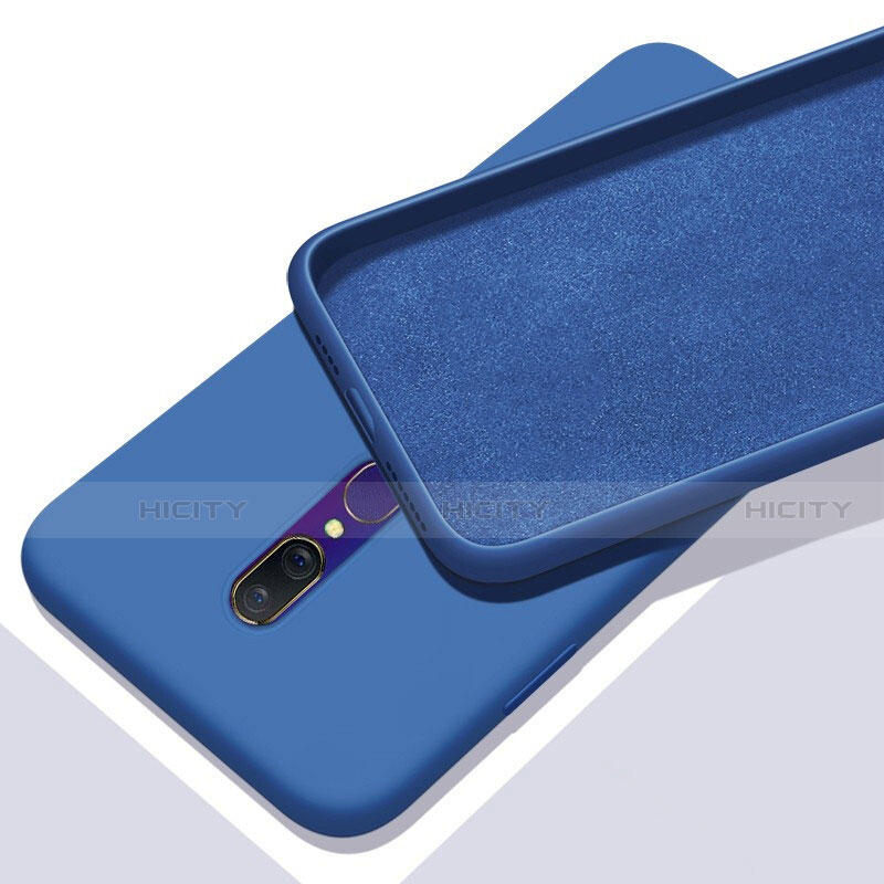 Custodia Silicone Ultra Sottile Morbida 360 Gradi Cover per Oppo A9X Blu