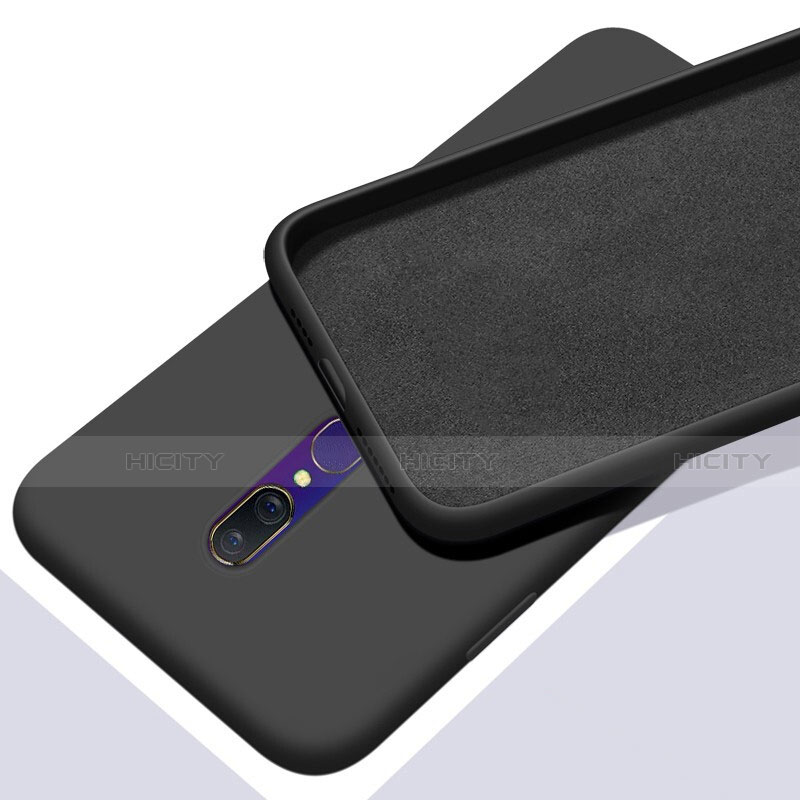 Custodia Silicone Ultra Sottile Morbida 360 Gradi Cover per Oppo A9X Nero