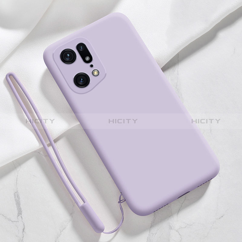 Custodia Silicone Ultra Sottile Morbida 360 Gradi Cover per Oppo Find X5 5G