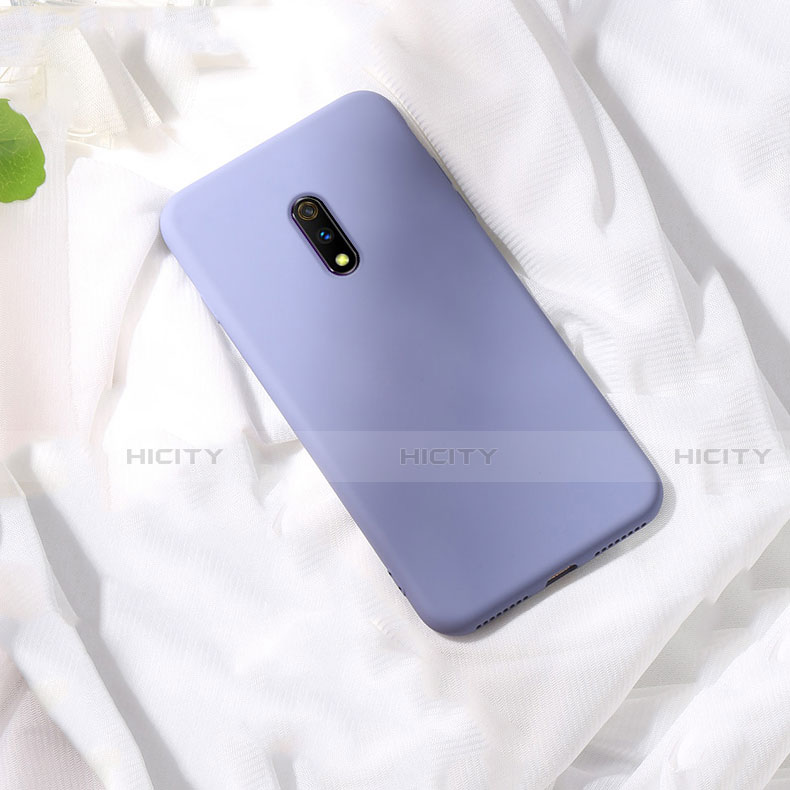 Custodia Silicone Ultra Sottile Morbida 360 Gradi Cover per Oppo Realme X Viola