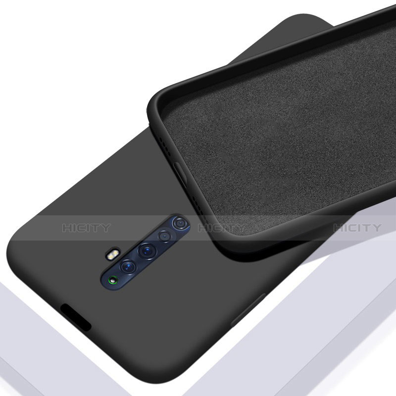 Custodia Silicone Ultra Sottile Morbida 360 Gradi Cover per Oppo Reno2 Z Nero