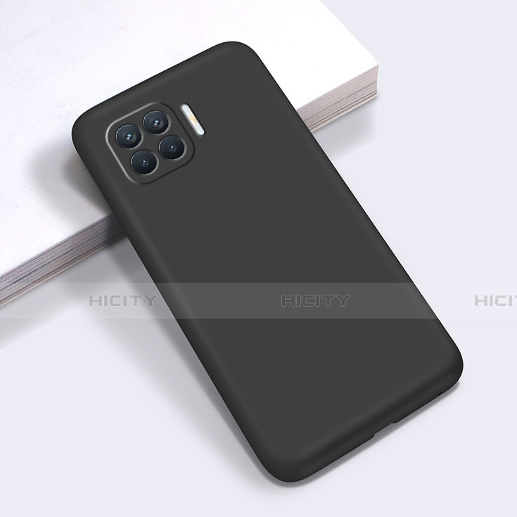 Custodia Silicone Ultra Sottile Morbida 360 Gradi Cover per Oppo Reno4 F Nero