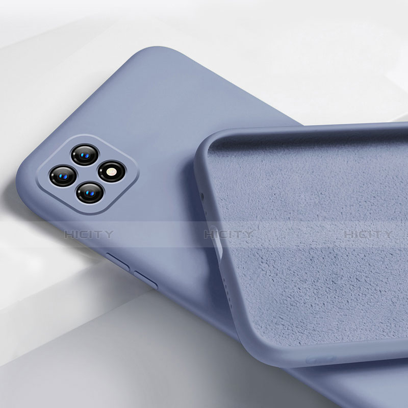 Custodia Silicone Ultra Sottile Morbida 360 Gradi Cover per Oppo Reno4 SE 5G Grigio Lavanda