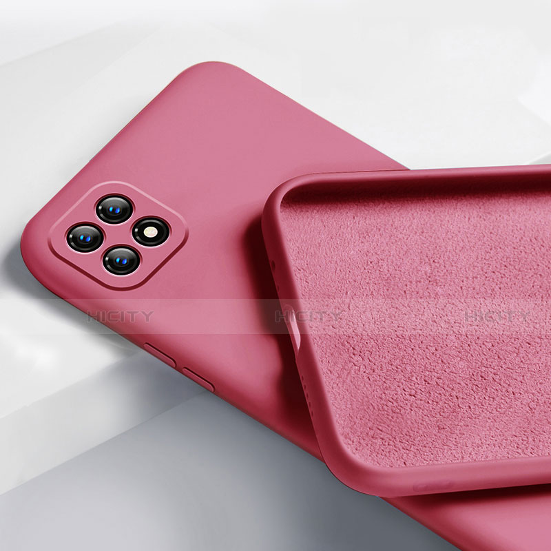 Custodia Silicone Ultra Sottile Morbida 360 Gradi Cover per Oppo Reno4 SE 5G Rosso Rosa