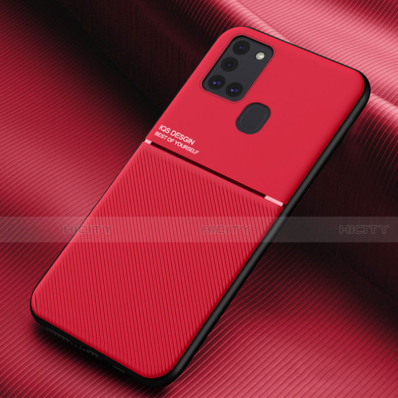Custodia Silicone Ultra Sottile Morbida 360 Gradi Cover per Samsung Galaxy A21s Rosso