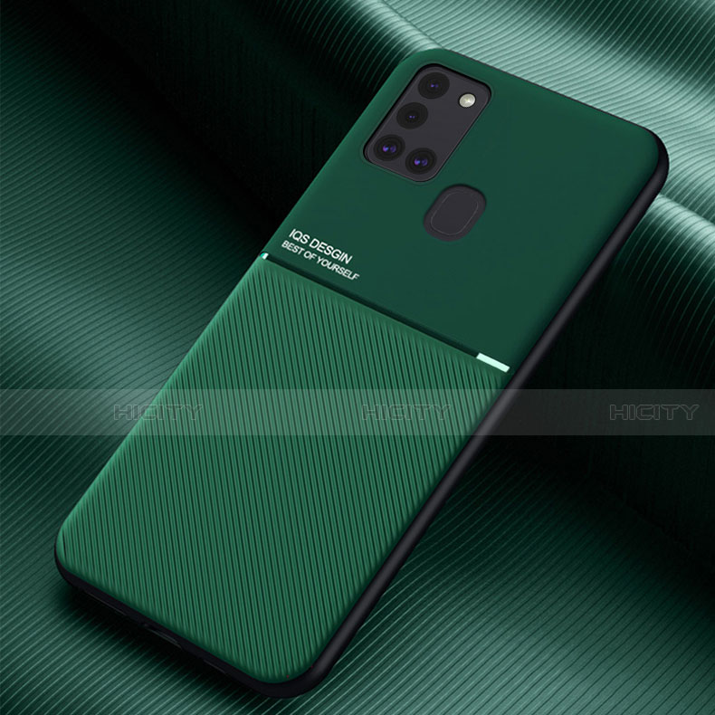 Custodia Silicone Ultra Sottile Morbida 360 Gradi Cover per Samsung Galaxy A21s Verde