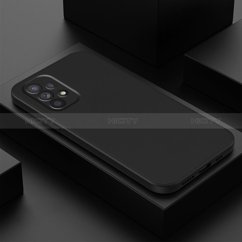 Custodia Silicone Ultra Sottile Morbida 360 Gradi Cover per Samsung Galaxy A23 5G Nero