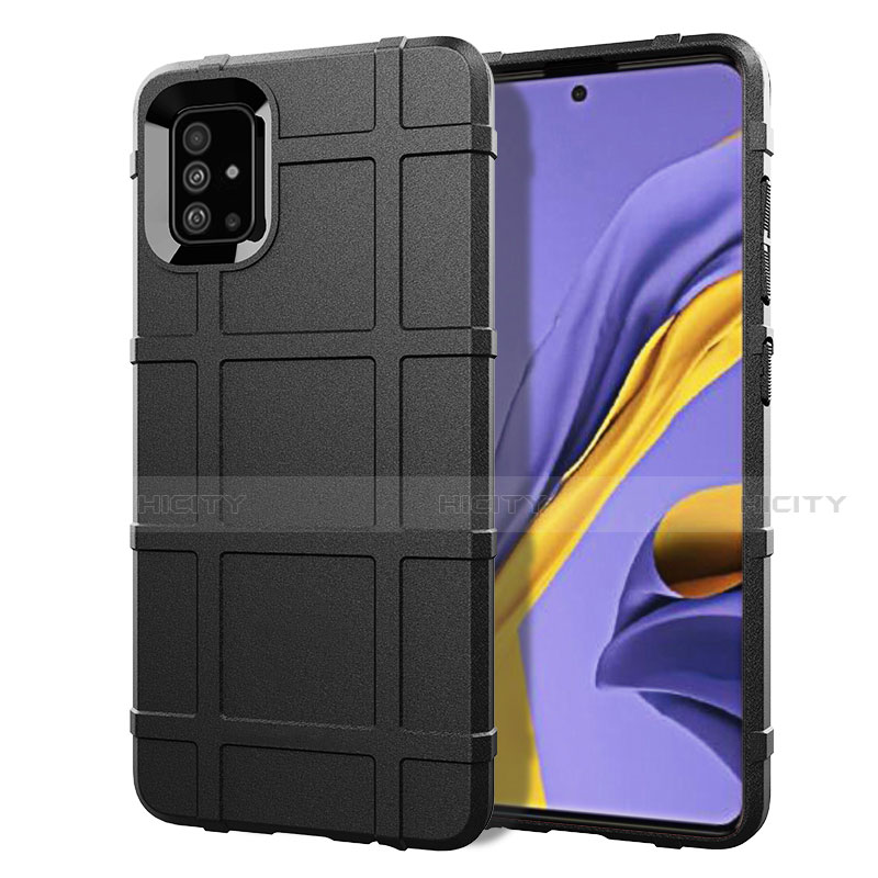 Custodia Silicone Ultra Sottile Morbida 360 Gradi Cover per Samsung Galaxy A51 4G Nero