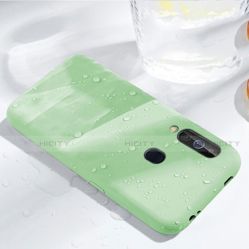 Custodia Silicone Ultra Sottile Morbida 360 Gradi Cover per Samsung Galaxy A60 Verde
