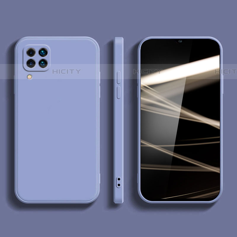 Custodia Silicone Ultra Sottile Morbida 360 Gradi Cover per Samsung Galaxy F22 4G Grigio Lavanda