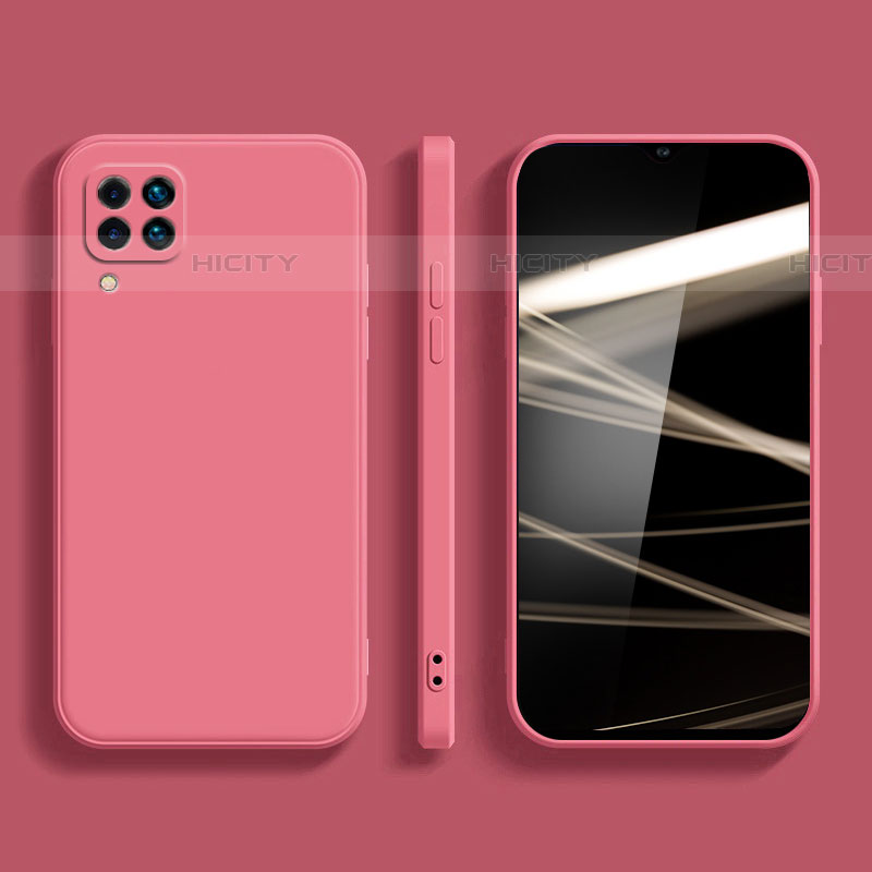 Custodia Silicone Ultra Sottile Morbida 360 Gradi Cover per Samsung Galaxy F22 4G Rosa Caldo