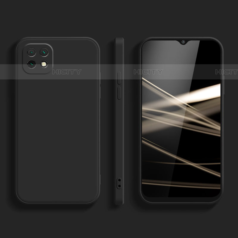 Custodia Silicone Ultra Sottile Morbida 360 Gradi Cover per Samsung Galaxy F42 5G Nero