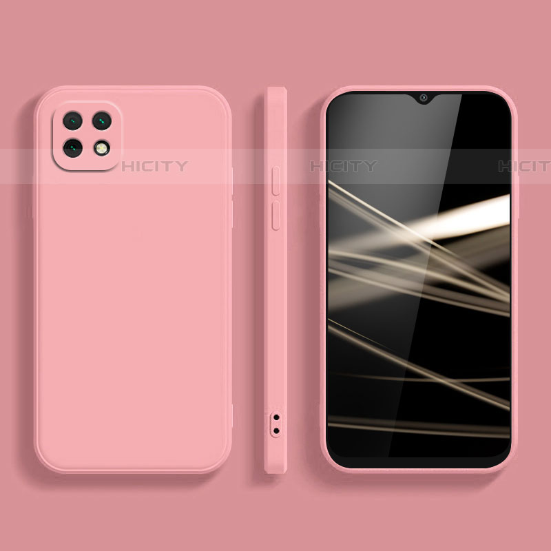 Custodia Silicone Ultra Sottile Morbida 360 Gradi Cover per Samsung Galaxy F42 5G Rosa