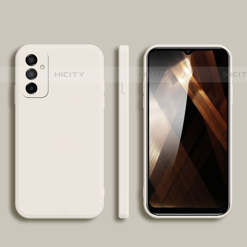 Custodia Silicone Ultra Sottile Morbida 360 Gradi Cover per Samsung Galaxy M13 4G Bianco