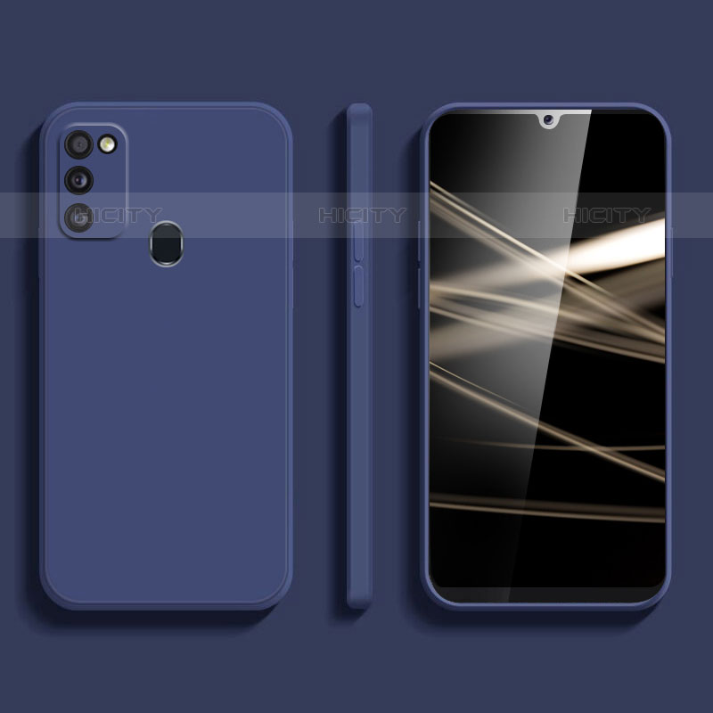 Custodia Silicone Ultra Sottile Morbida 360 Gradi Cover per Samsung Galaxy M21 (2021) Blu