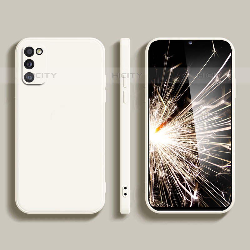 Custodia Silicone Ultra Sottile Morbida 360 Gradi Cover per Samsung Galaxy M52 5G Bianco