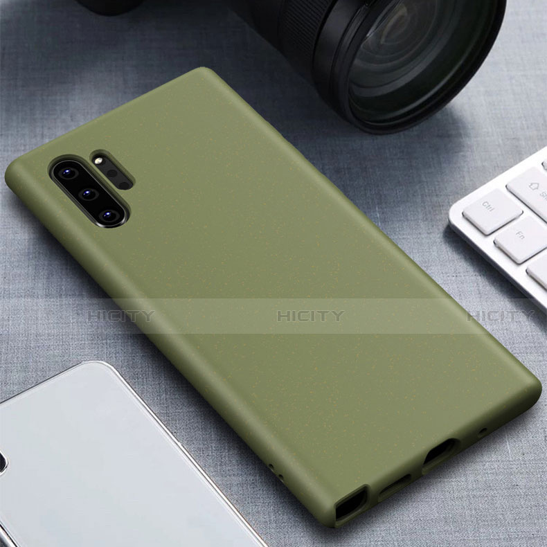 Custodia Silicone Ultra Sottile Morbida 360 Gradi Cover per Samsung Galaxy Note 10 Plus Verde