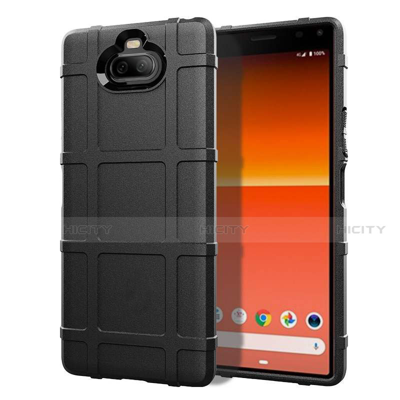 Custodia Silicone Ultra Sottile Morbida 360 Gradi Cover per Sony Xperia 8 Nero