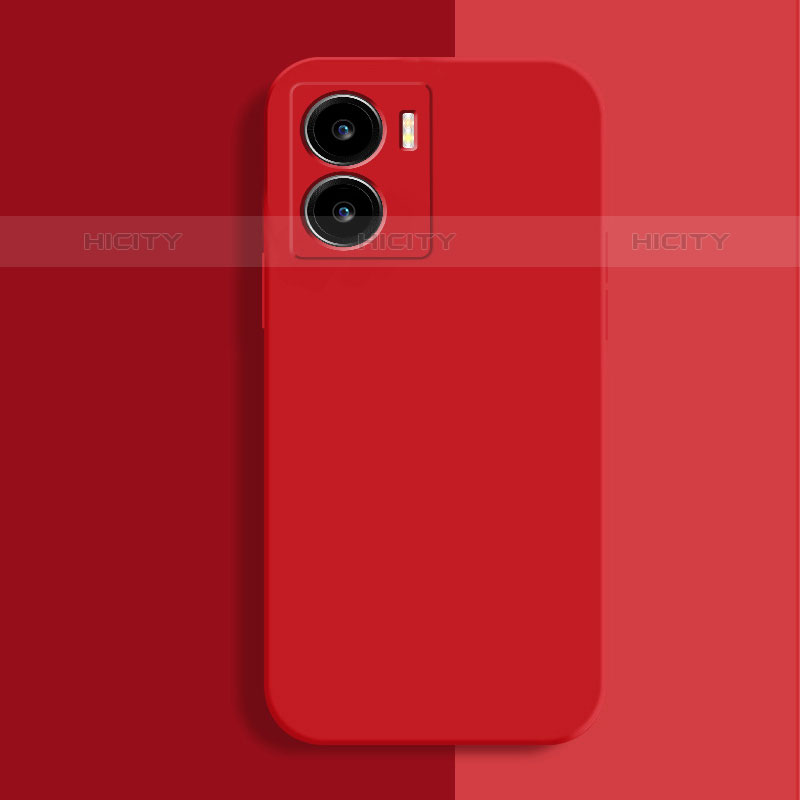 Custodia Silicone Ultra Sottile Morbida 360 Gradi Cover per Vivo iQOO Z7x 5G Rosso
