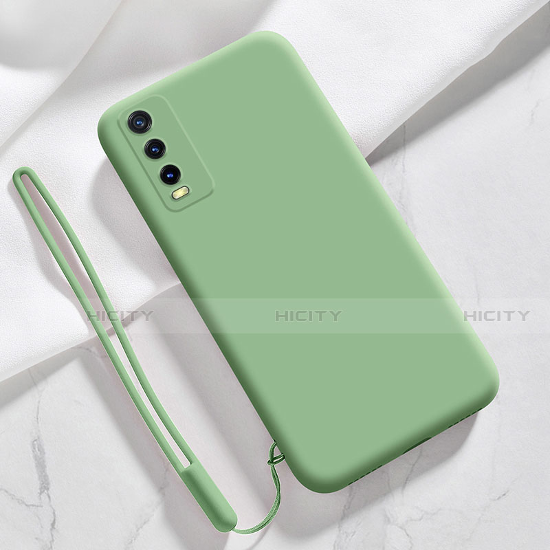 Custodia Silicone Ultra Sottile Morbida 360 Gradi Cover per Vivo Y12s Verde