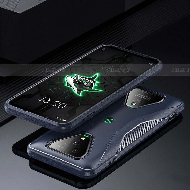Custodia Silicone Ultra Sottile Morbida 360 Gradi Cover per Xiaomi Black Shark 3 Blu