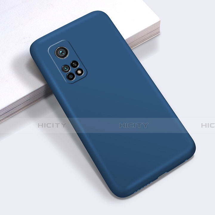 Custodia Silicone Ultra Sottile Morbida 360 Gradi Cover per Xiaomi Mi 10T Pro 5G Blu Notte