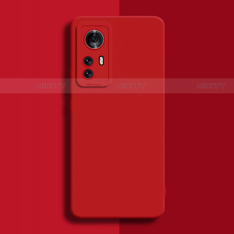 Custodia Silicone Ultra Sottile Morbida 360 Gradi Cover per Xiaomi Mi 12 5G Rosso
