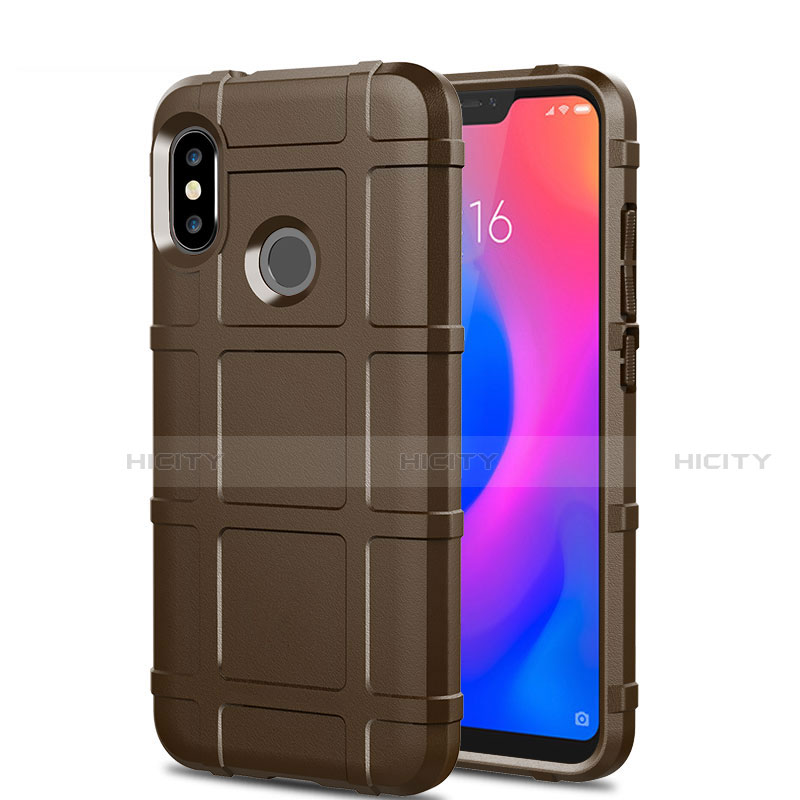 Custodia Silicone Ultra Sottile Morbida 360 Gradi Cover per Xiaomi Mi A2 Lite Marrone