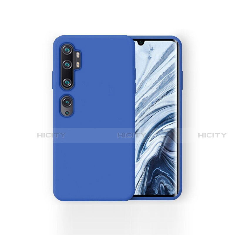 Custodia Silicone Ultra Sottile Morbida 360 Gradi Cover per Xiaomi Mi Note 10 Pro Blu