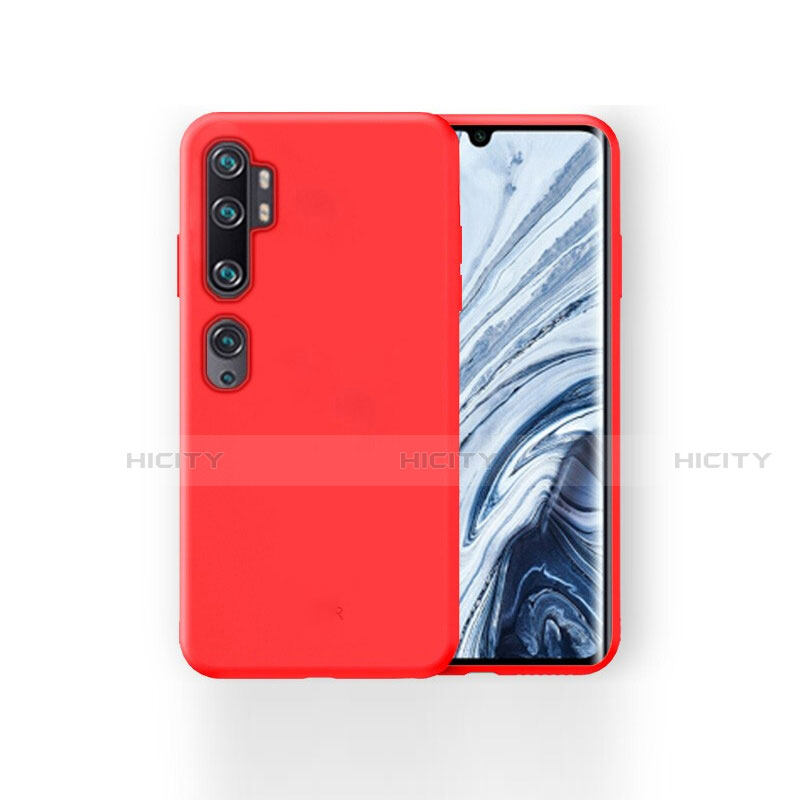 Custodia Silicone Ultra Sottile Morbida 360 Gradi Cover per Xiaomi Mi Note 10 Pro Rosso