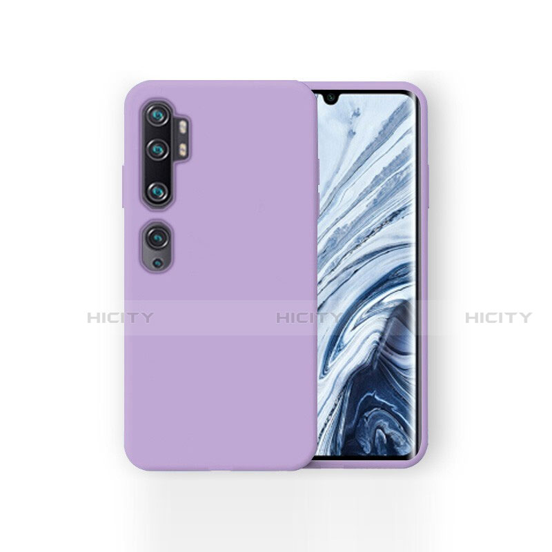 Custodia Silicone Ultra Sottile Morbida 360 Gradi Cover per Xiaomi Mi Note 10 Pro Viola