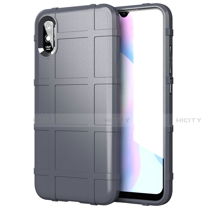 Custodia Silicone Ultra Sottile Morbida 360 Gradi Cover per Xiaomi Redmi 9A Grigio