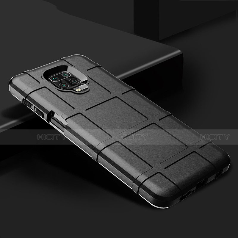 Custodia Silicone Ultra Sottile Morbida 360 Gradi Cover per Xiaomi Redmi Note 9 Pro Nero