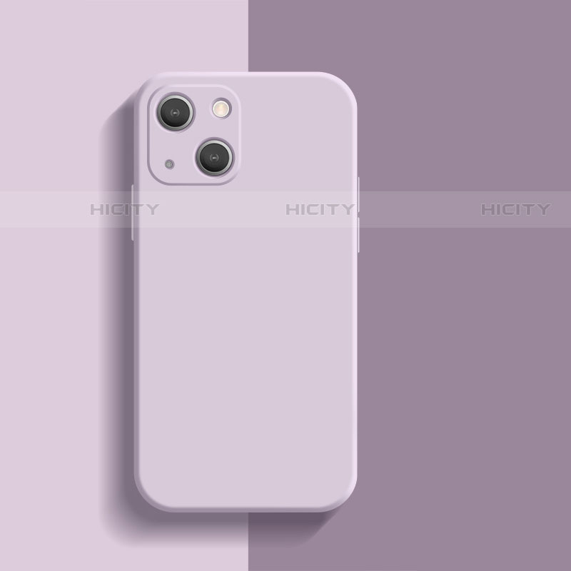 Custodia Silicone Ultra Sottile Morbida 360 Gradi Cover S01 per Apple iPhone 13 Mini Lavanda