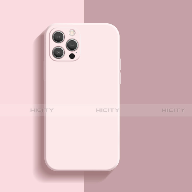 Custodia Silicone Ultra Sottile Morbida 360 Gradi Cover S01 per Apple iPhone 13 Pro Rosa