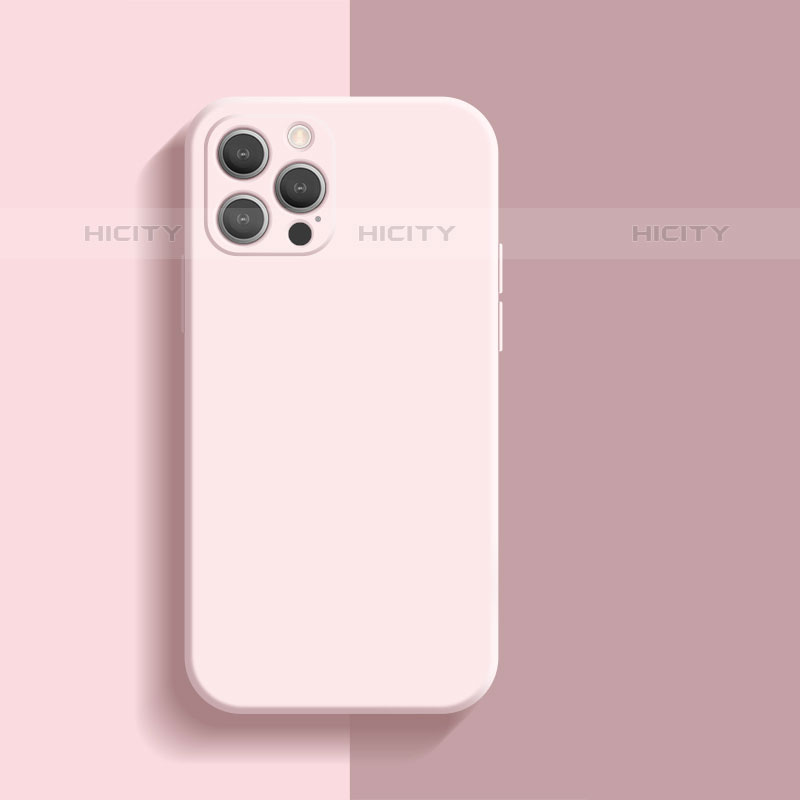 Custodia Silicone Ultra Sottile Morbida 360 Gradi Cover S01 per Apple iPhone 15 Pro Rosa