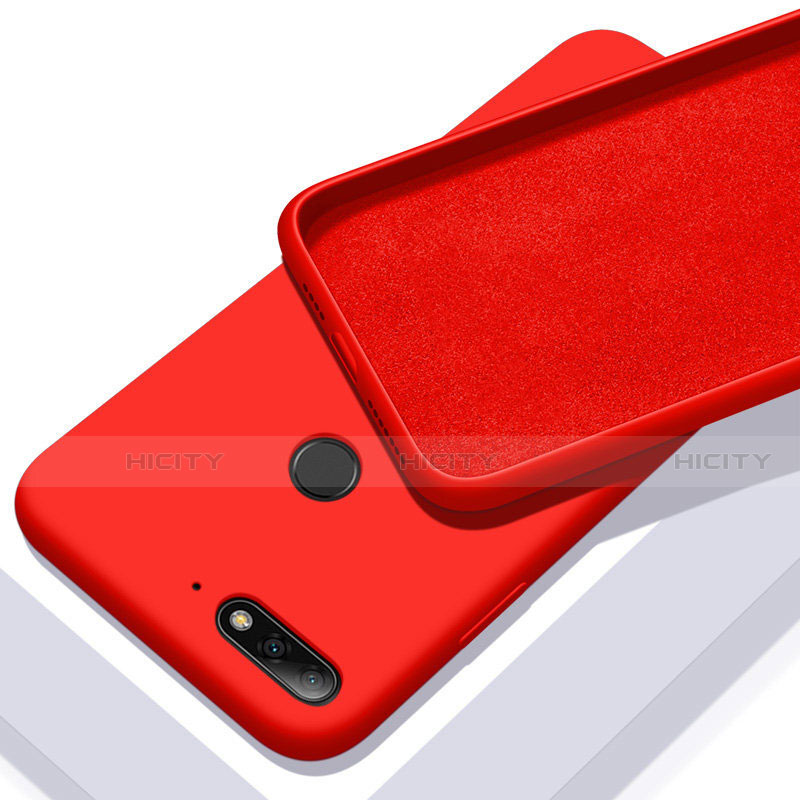 Custodia Silicone Ultra Sottile Morbida 360 Gradi Cover S01 per Huawei Enjoy 8e Rosso