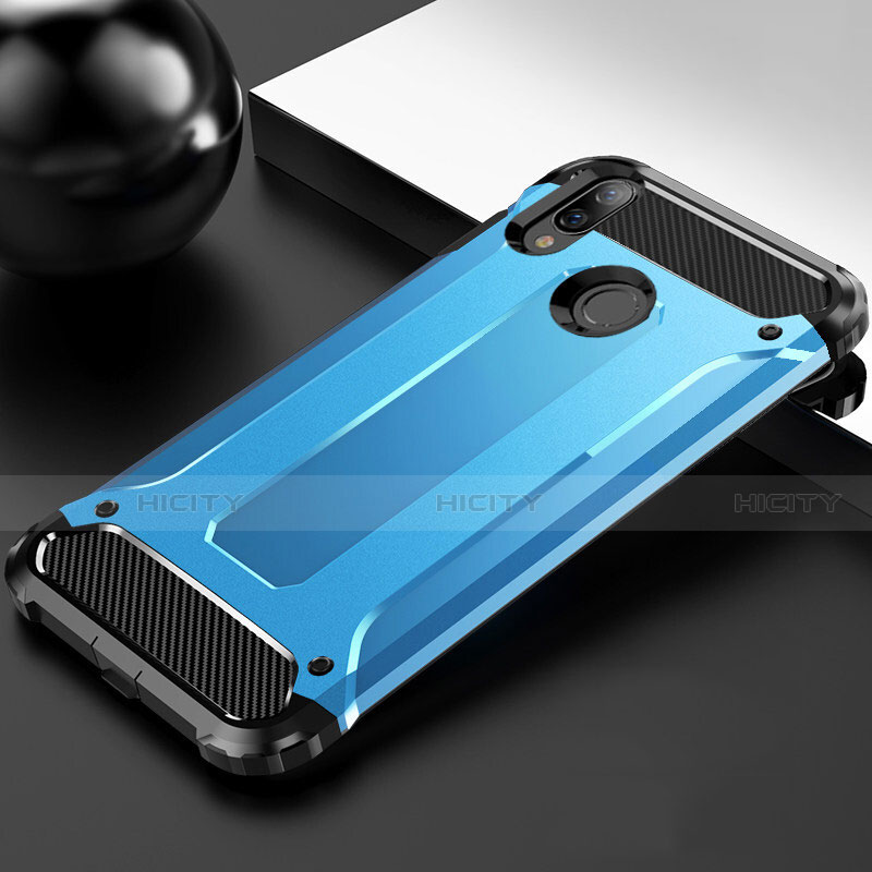 Custodia Silicone Ultra Sottile Morbida 360 Gradi Cover S01 per Huawei Enjoy 9 Plus Cielo Blu