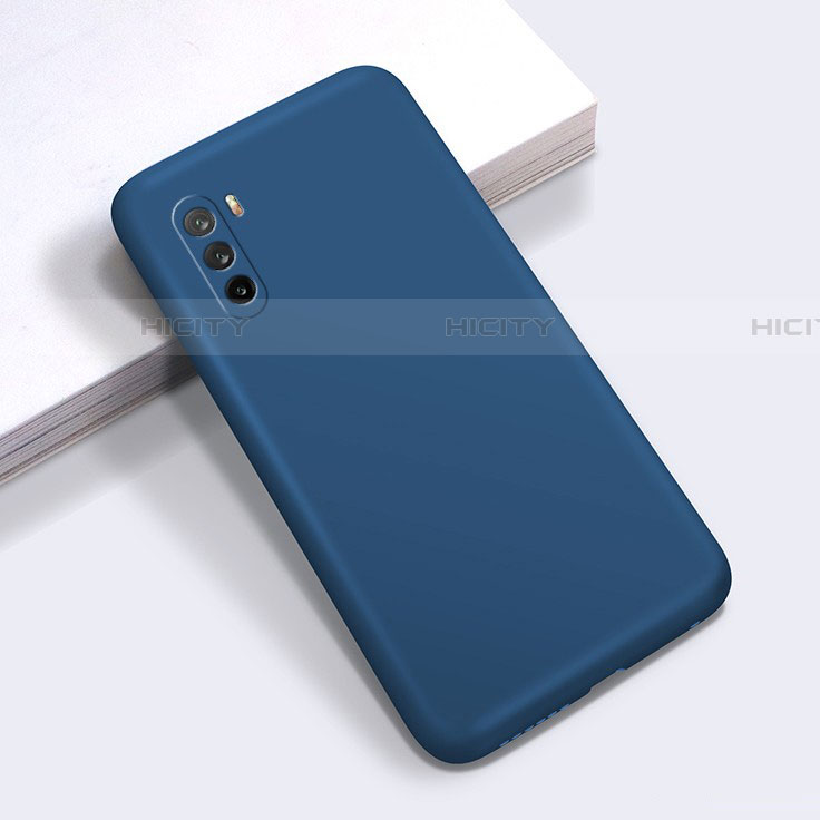Custodia Silicone Ultra Sottile Morbida 360 Gradi Cover S01 per Huawei Mate 40 Lite 5G Blu Notte