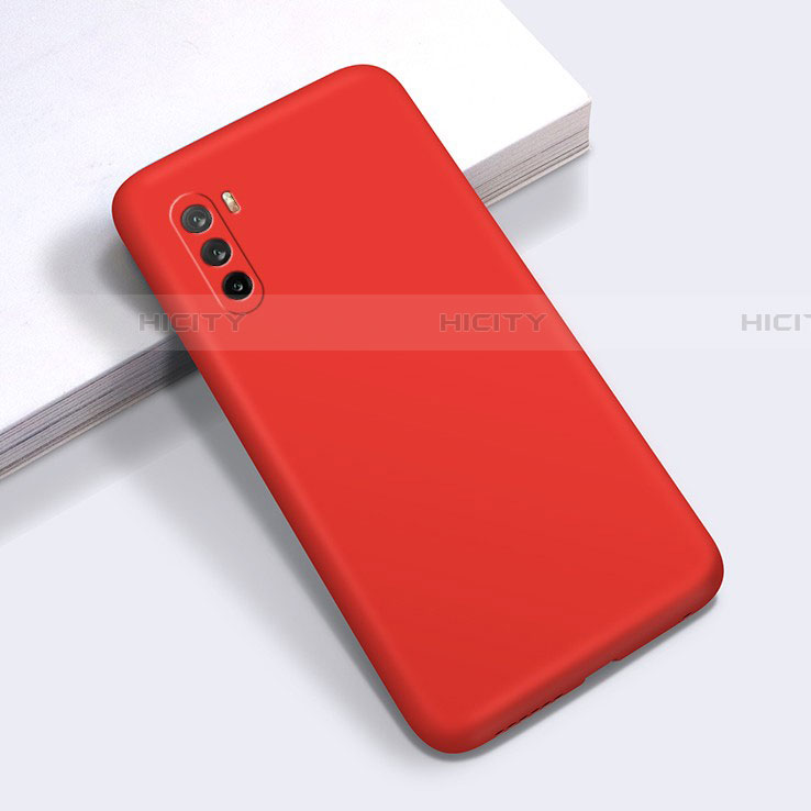 Custodia Silicone Ultra Sottile Morbida 360 Gradi Cover S01 per Huawei Mate 40 Lite 5G Rosso