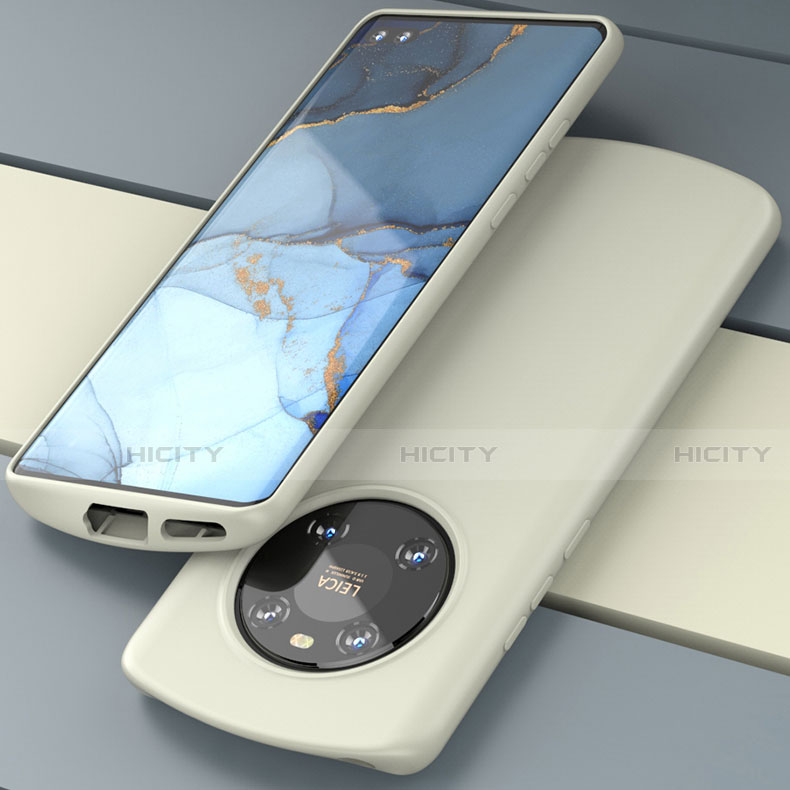 Custodia Silicone Ultra Sottile Morbida 360 Gradi Cover S01 per Huawei Mate 40E Pro 4G Bianco