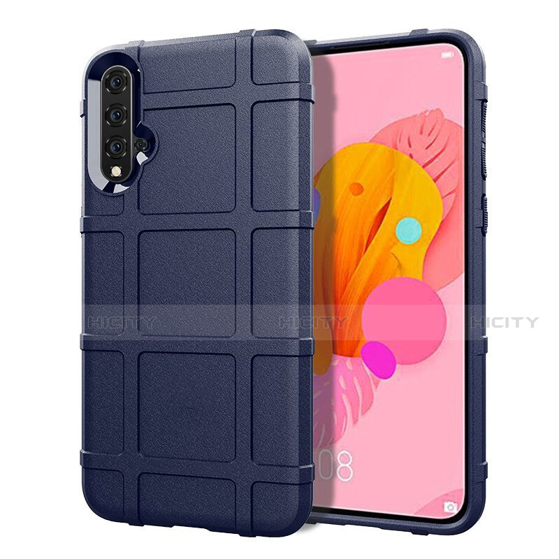 Custodia Silicone Ultra Sottile Morbida 360 Gradi Cover S01 per Huawei Nova 5 Pro Blu