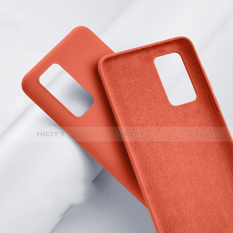 Custodia Silicone Ultra Sottile Morbida 360 Gradi Cover S01 per Huawei P40 Arancione