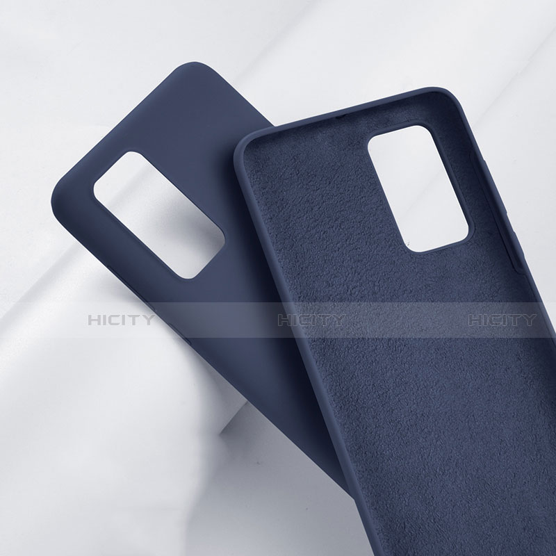 Custodia Silicone Ultra Sottile Morbida 360 Gradi Cover S01 per Huawei P40 Blu